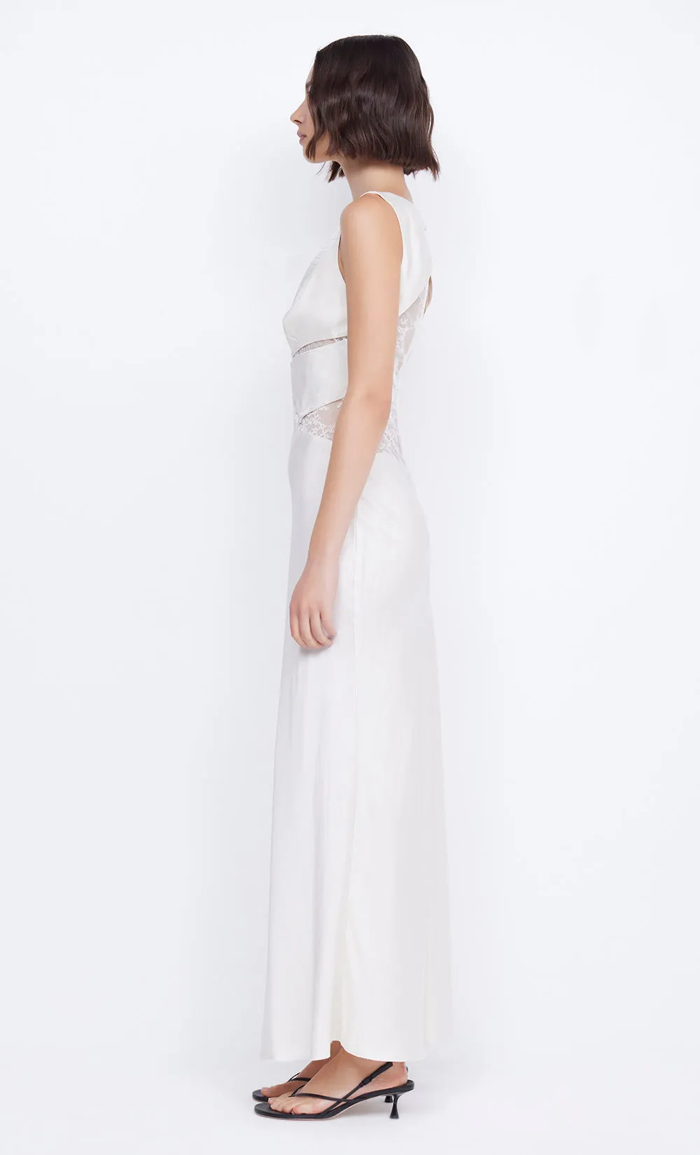 JULIETTE V NECK MAXI DRESS - IVORY sold by bec + bridge product image thumbnail 5
