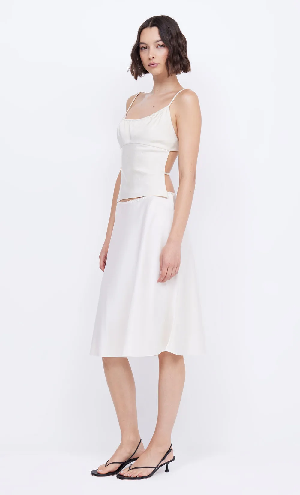 MARI LOU GATHERED CAMI - CREAM sold by bec + bridge product image thumbnail 4