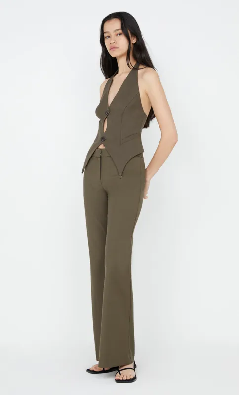 TERI BOOTLEG PANT - OLIVE sold by bec + bridge