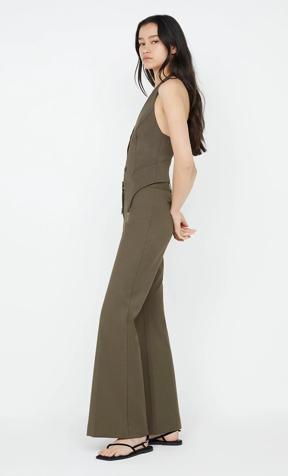TERI BOOTLEG PANT - OLIVE sold by bec + bridge product image thumbnail 3