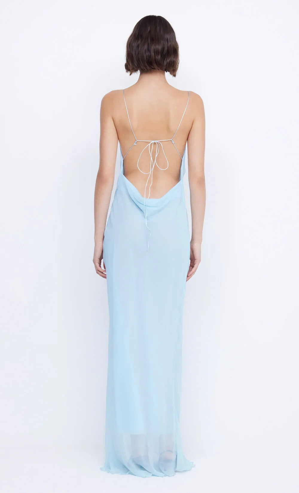 ELZETTE SPLIT MAXI DRESS - DOLPHIN BLUE sold by bec + bridge product image thumbnail 2