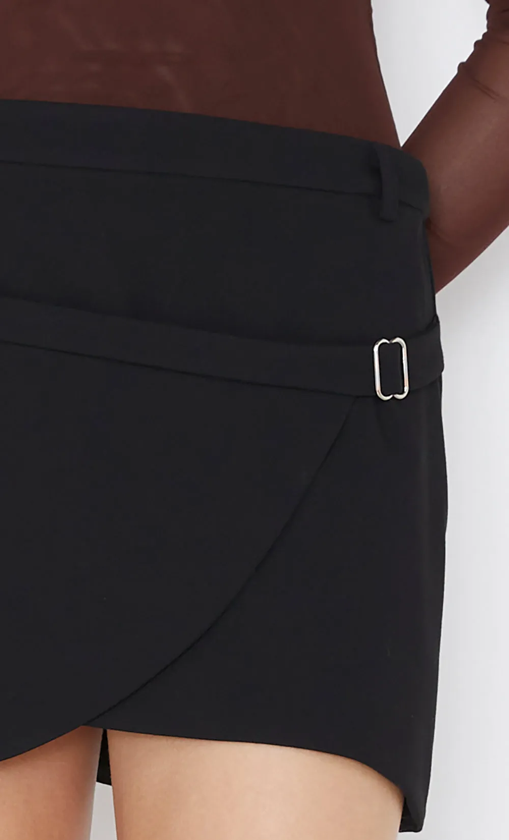 WILDER WRAP MINI SKIRT - BLACK sold by bec + bridge product image thumbnail 5