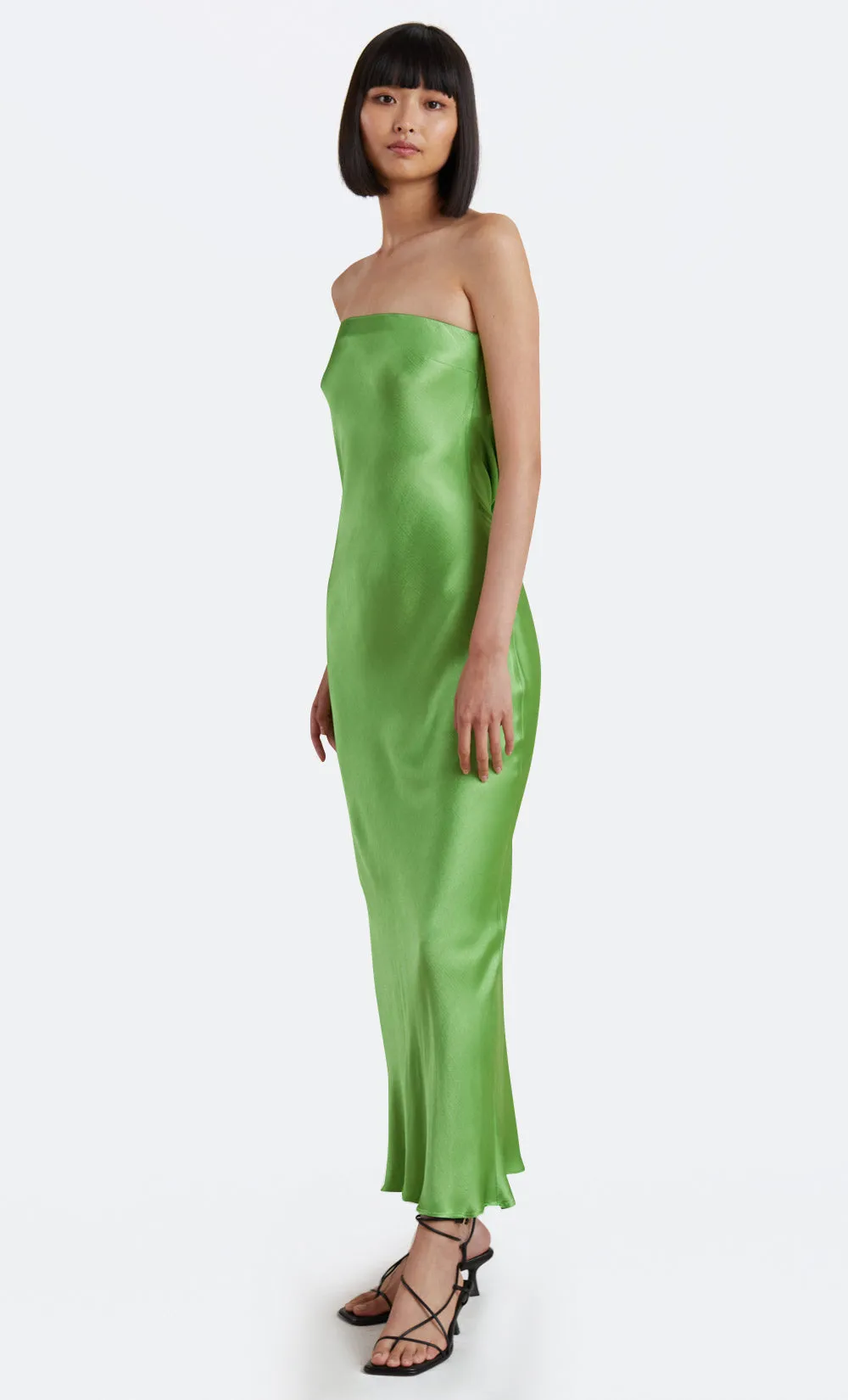 MOON DANCE STRAPLESS DRESS - SWEET PEA GREEN sold by bec + bridge product image thumbnail 3