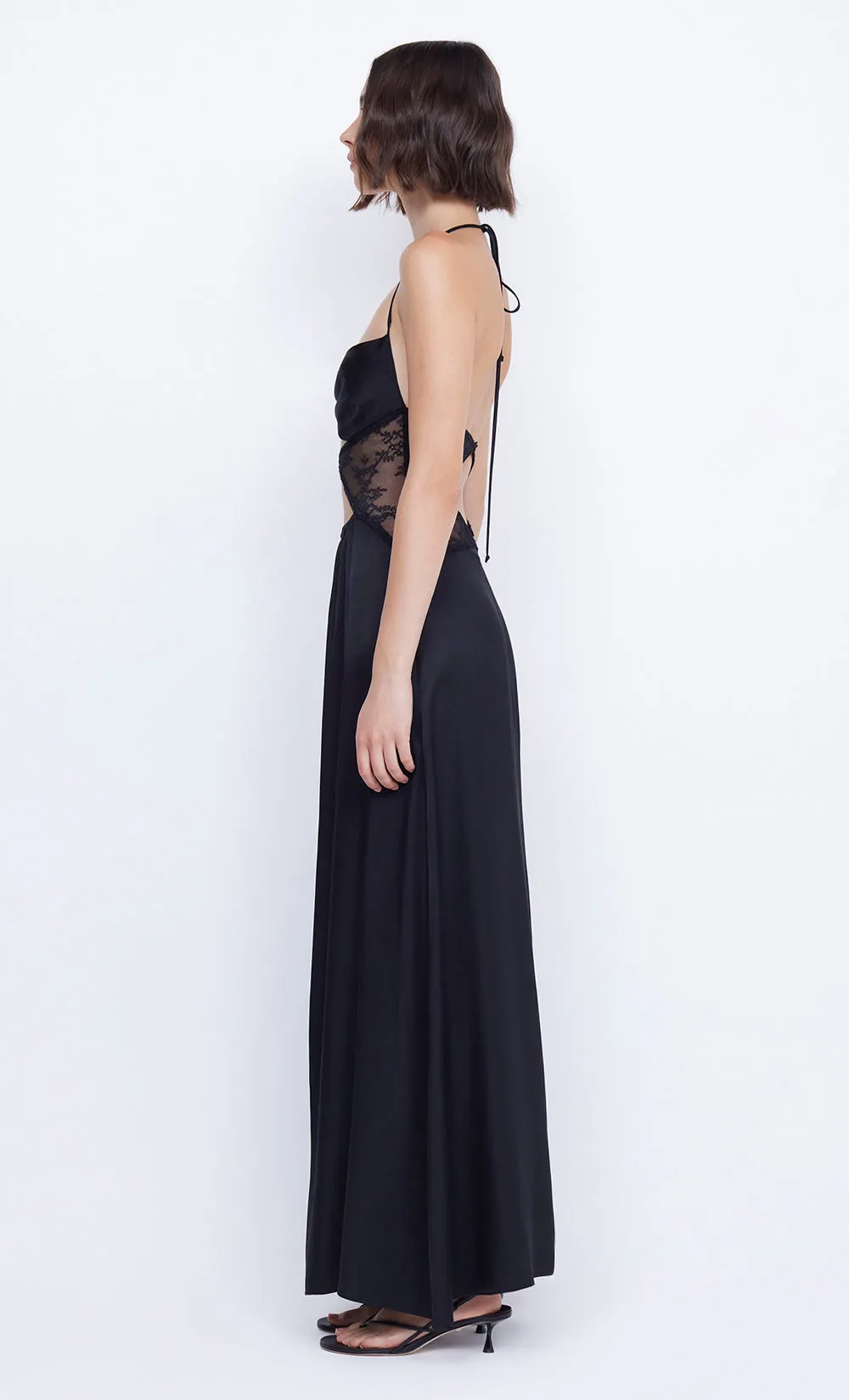 SANTAL HALTER MAXI DRESS - BLACK sold by bec + bridge product image thumbnail 5