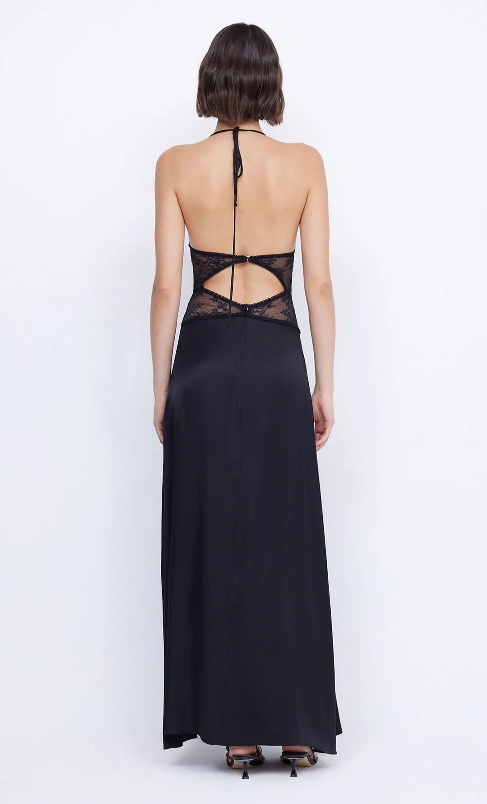 SANTAL HALTER MAXI DRESS - BLACK sold by bec + bridge product image thumbnail 3