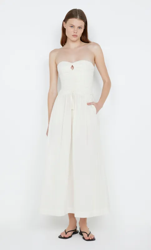 PALMER STRAPLESS MAXI DRESS - IVORY sold by bec + bridge