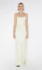 EMILIA SCOOP NECK DRESS - ICE YELLOW sold by bec + bridge