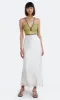 CARMEN MAXI DRESS - IVORY/PISTACHIO sold by bec + bridge