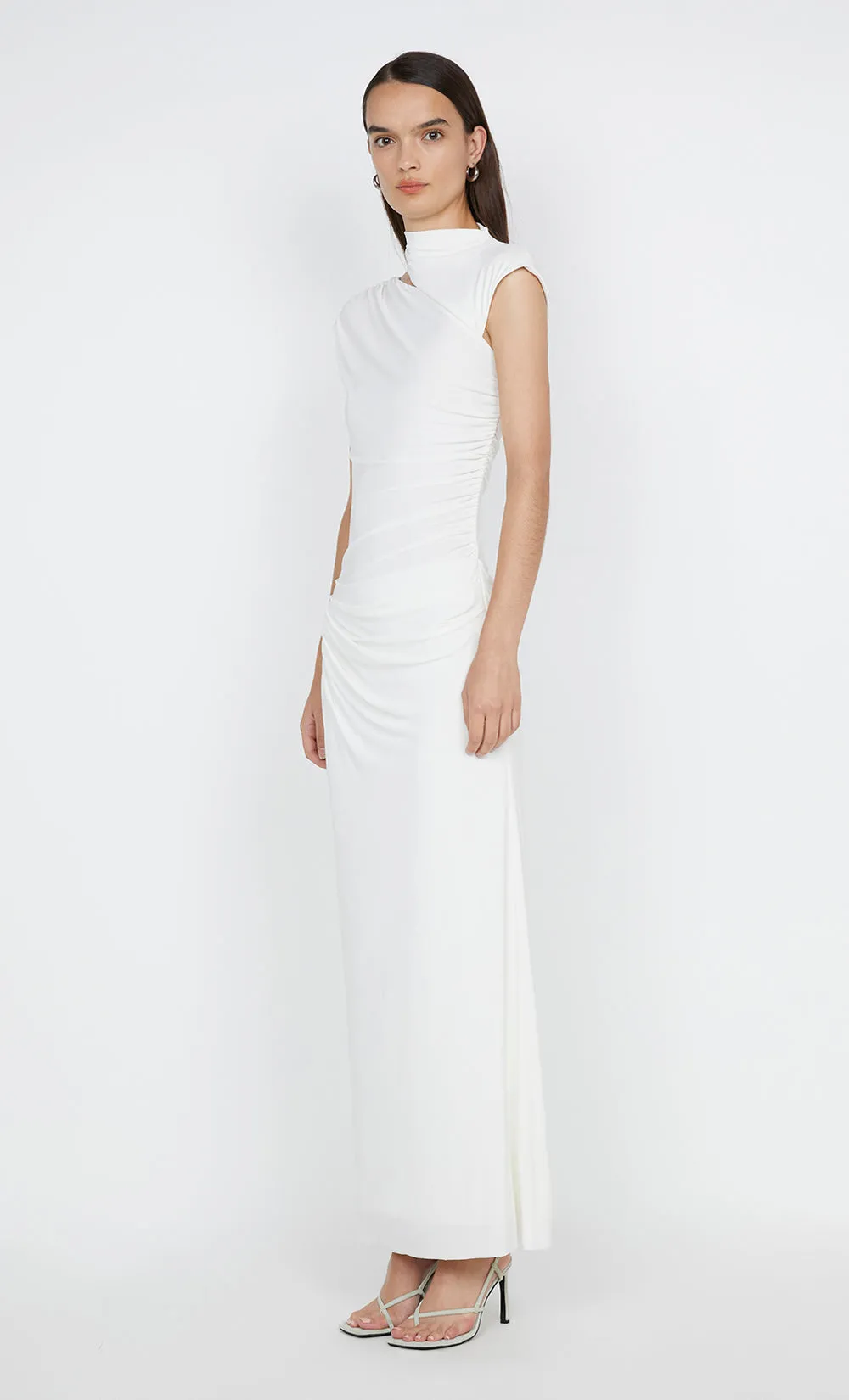 ODESSE ASYM DRESS - WHITE sold by bec + bridge product image thumbnail 4