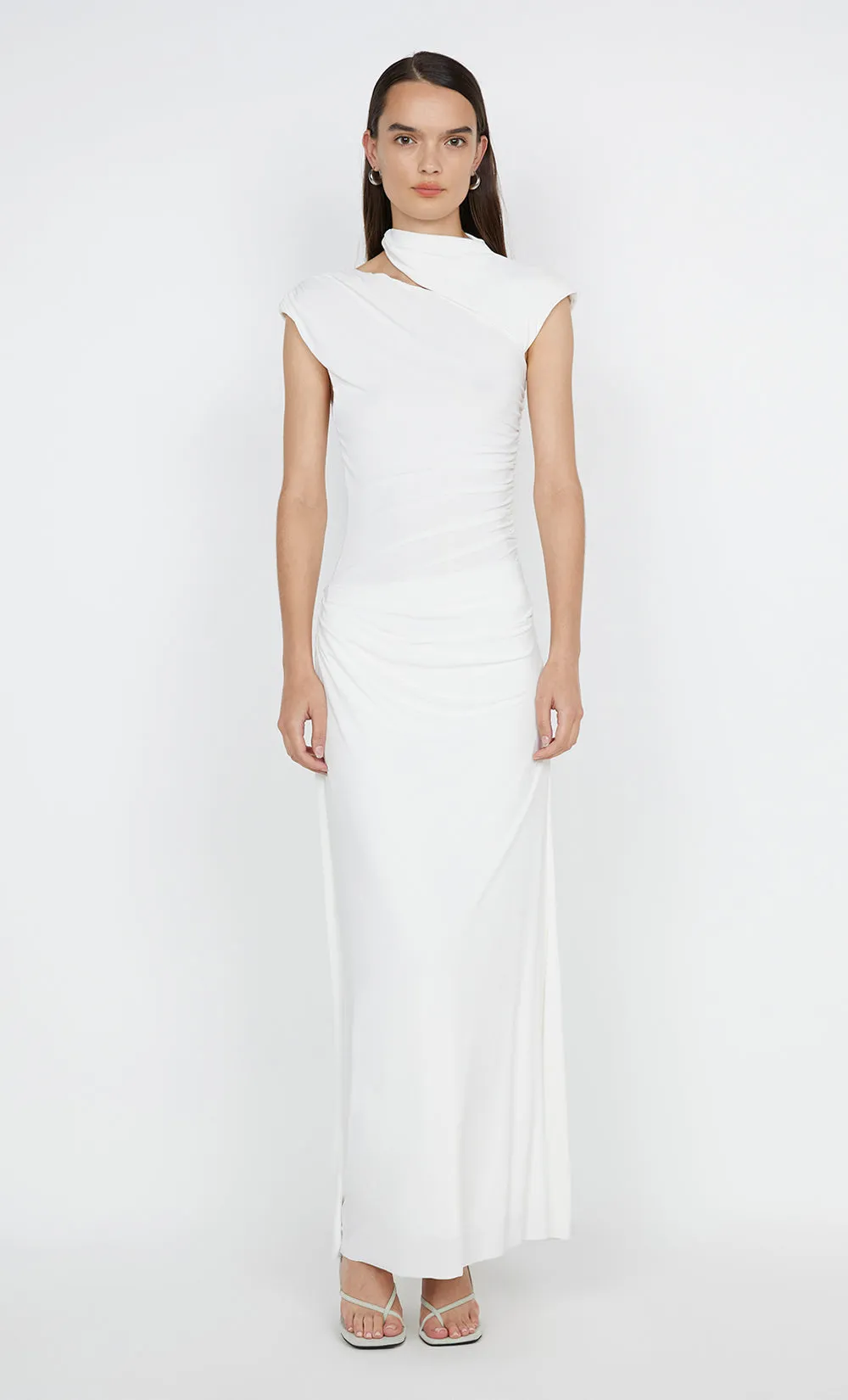 ODESSE ASYM DRESS - WHITE sold by bec + bridge product image thumbnail 3
