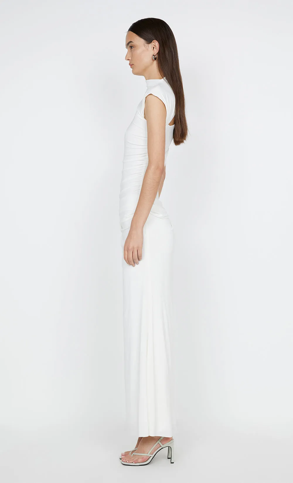 ODESSE ASYM DRESS - WHITE sold by bec + bridge product image thumbnail 5