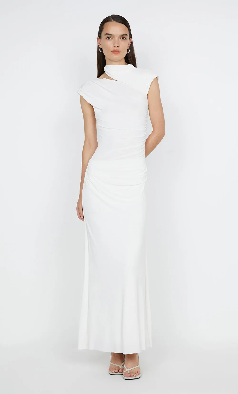 ODESSE ASYM DRESS - WHITE sold by bec + bridge