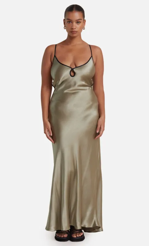 CEDAR CITY MAXI DRESS - SAGE/BLACK sold by bec + bridge