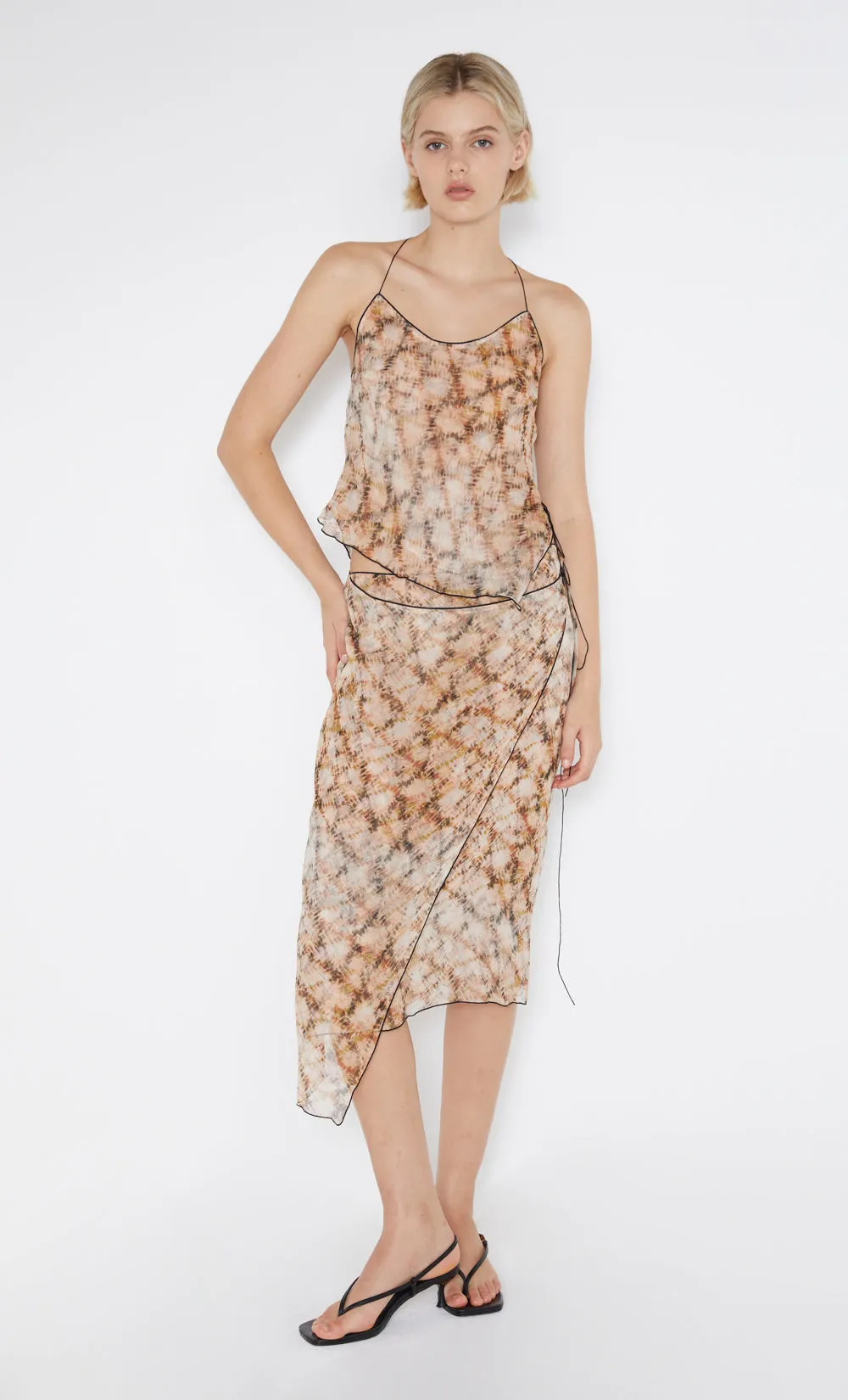 CIEL HALTER TOP - GEO SHIBORI sold by bec + bridge