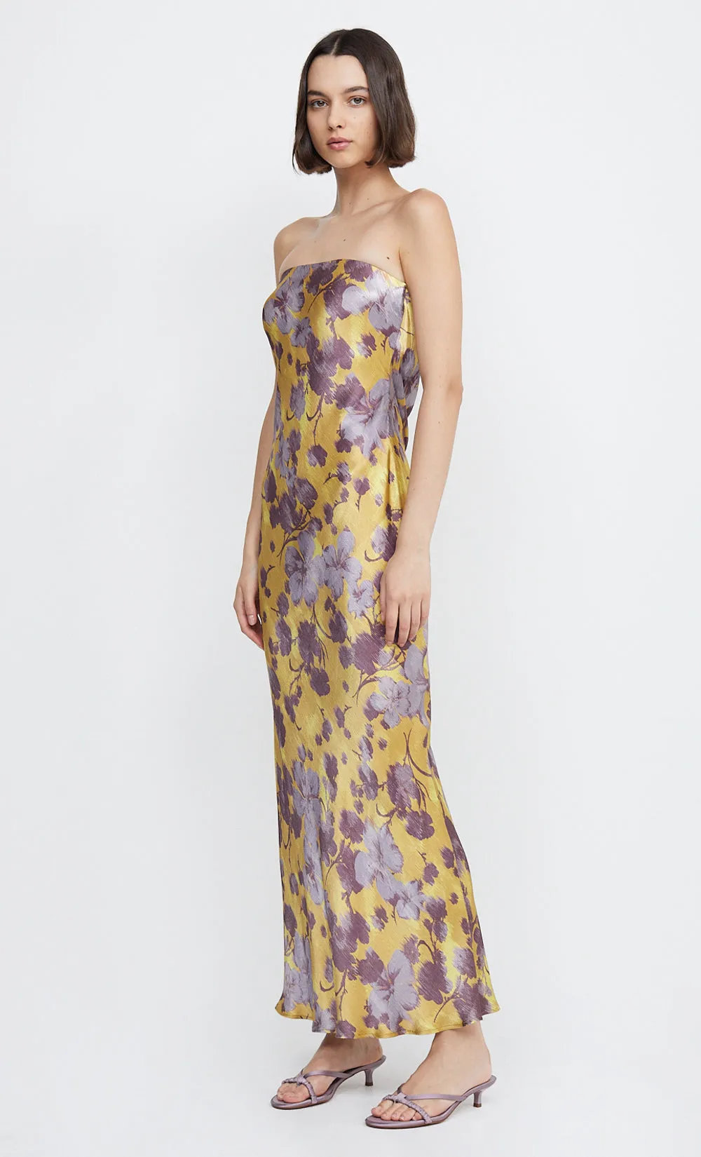 MOON DANCE STRAPLESS DRESS - GOLDEN VIOLET sold by bec + bridge product image thumbnail 2