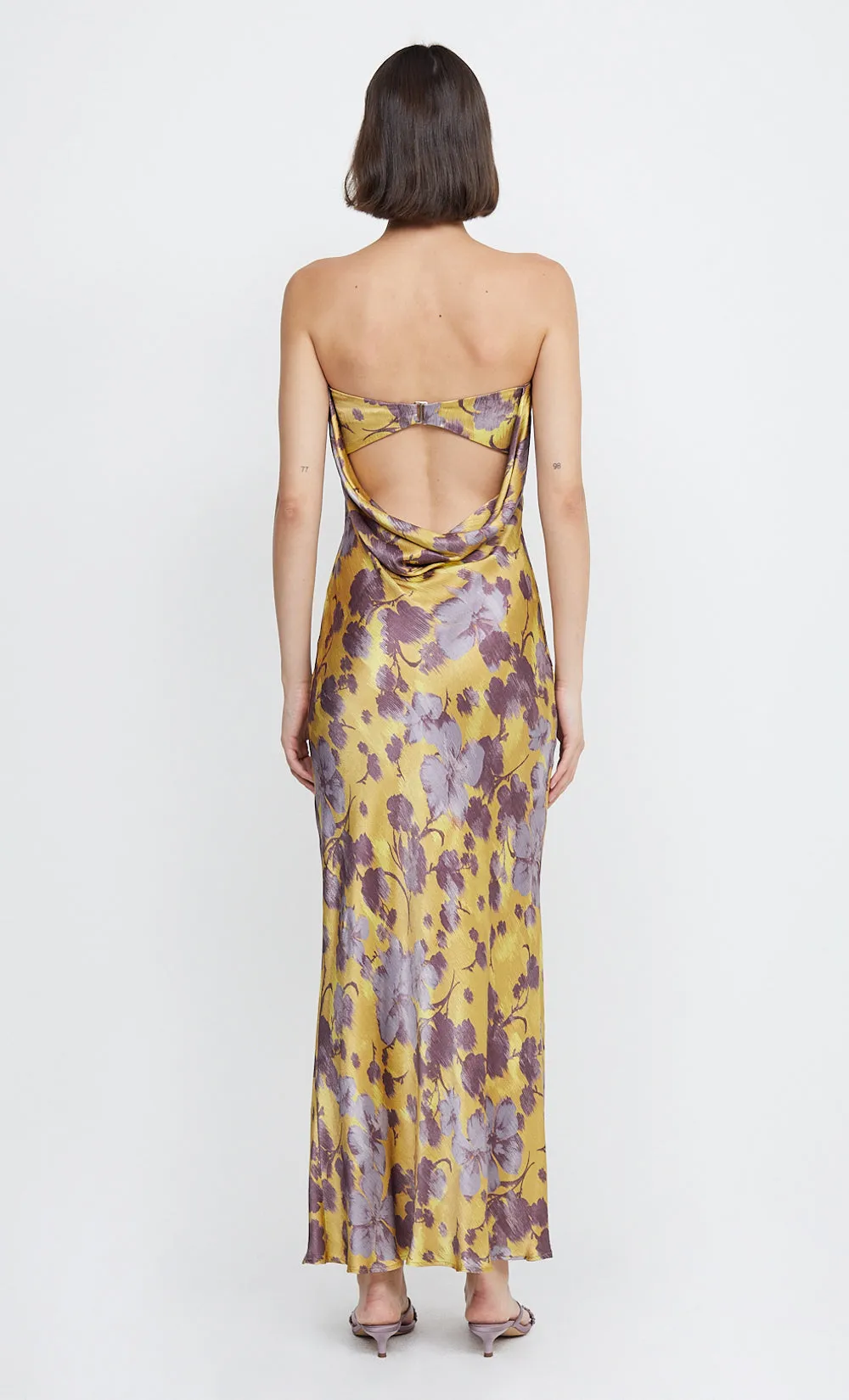 MOON DANCE STRAPLESS DRESS - GOLDEN VIOLET sold by bec + bridge product image thumbnail 4