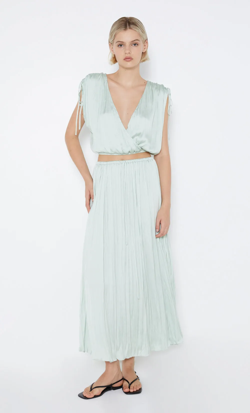 LOUANN PLEATED SKIRT - MINT sold by bec + bridge product image thumbnail 2