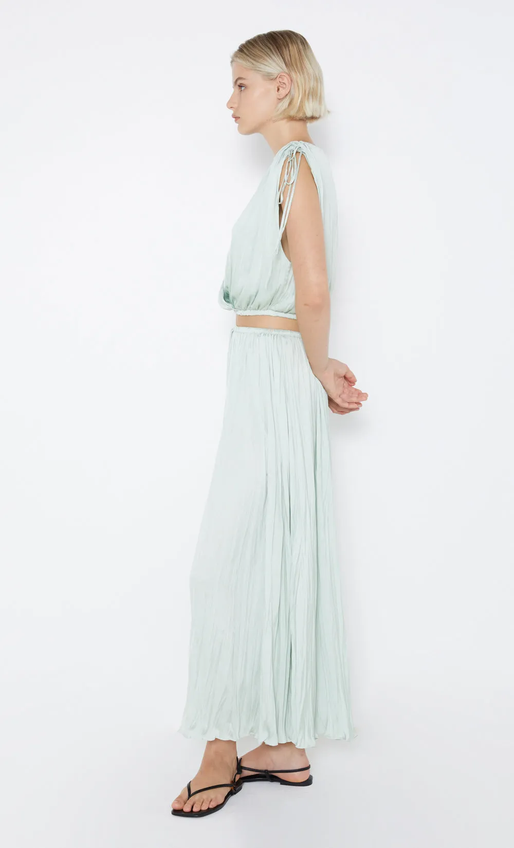 LOUANN PLEATED SKIRT - MINT sold by bec + bridge product image thumbnail 3