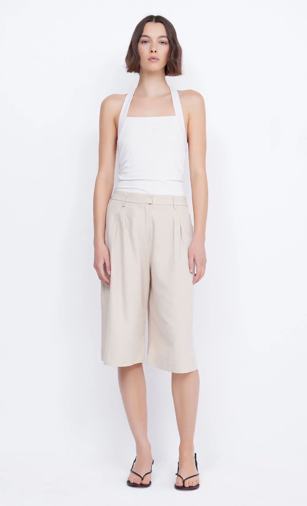 BLANCHE HALTER TOP - IVORY sold by bec + bridge product image thumbnail 2