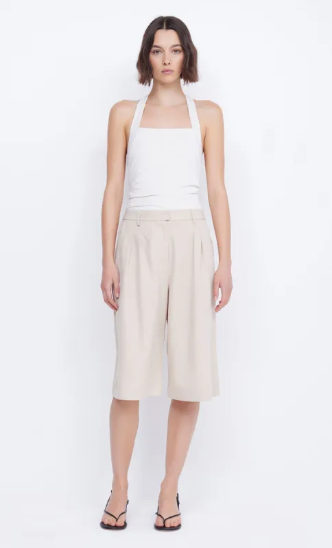 BLANCHE HALTER TOP - IVORY sold by bec + bridge