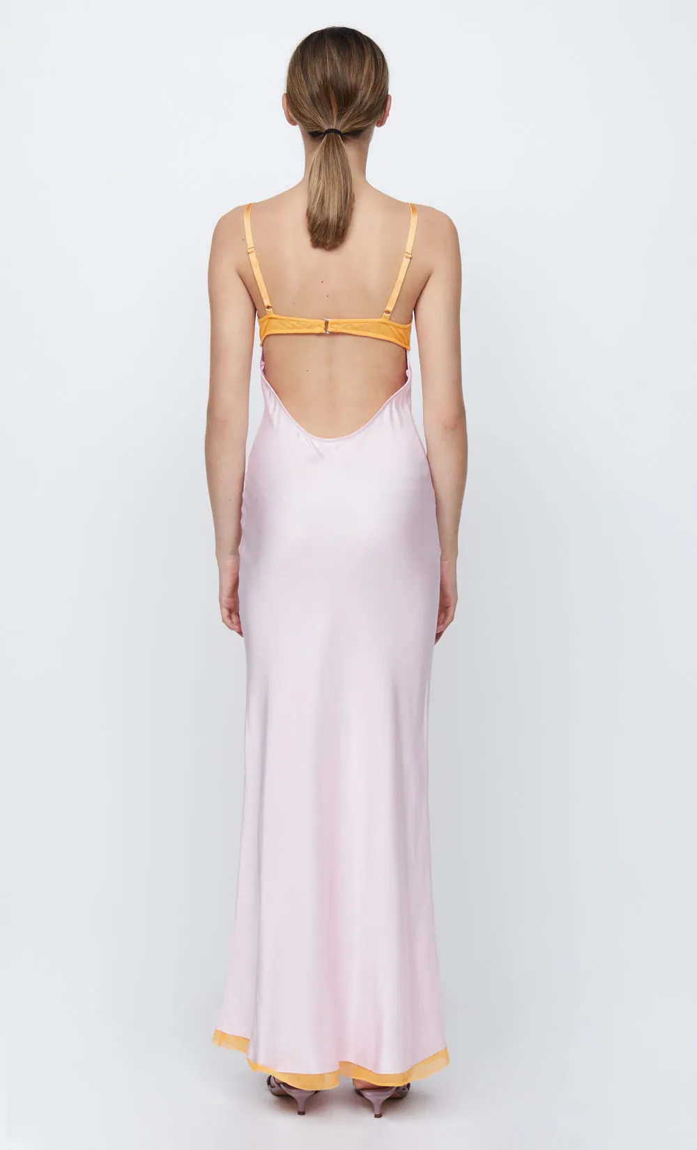 JOELLE MAXI DRESS - QUARTZ/TANGERINE sold by bec + bridge product image thumbnail 3