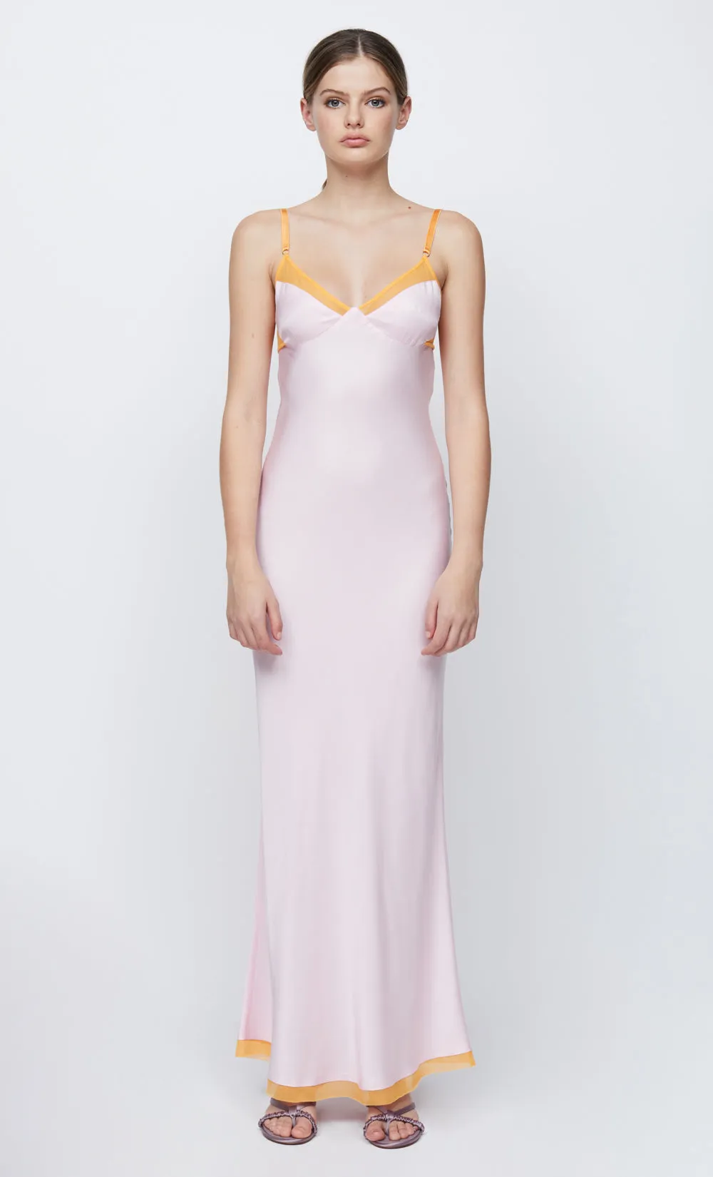 JOELLE MAXI DRESS - QUARTZ/TANGERINE sold by bec + bridge