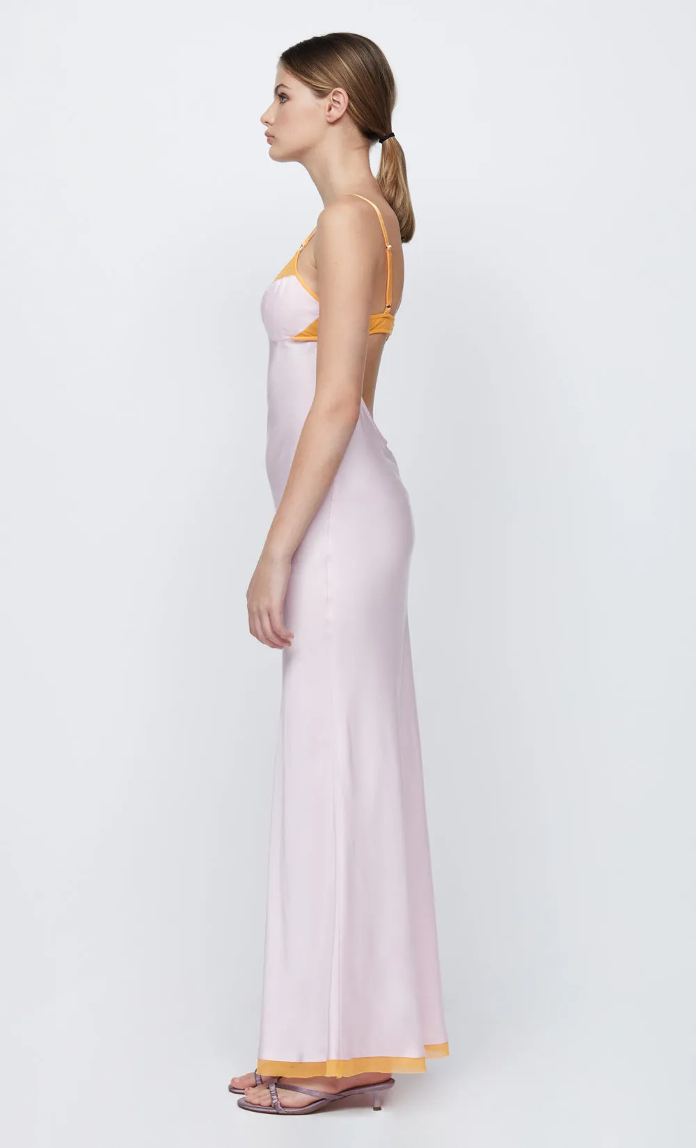 JOELLE MAXI DRESS - QUARTZ/TANGERINE sold by bec + bridge product image thumbnail 5