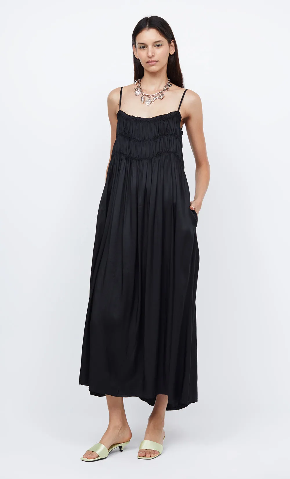 DALI MAXI SHIFT DRESS - BLACK sold by bec + bridge product image thumbnail 4