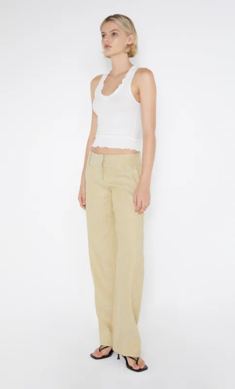 NEVA STRAIGHT LEG PANT - STRAW sold by bec + bridge