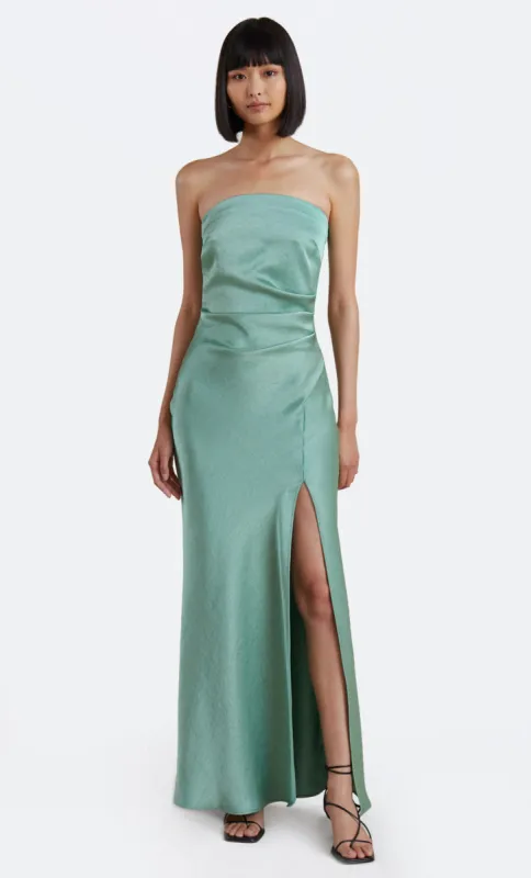 SYMONE STRAPLESS DRESS - MOSS GREEN sold by bec + bridge