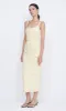 KARINA TUCK MIDI DRESS - BUTTER YELLOW sold by bec + bridge
