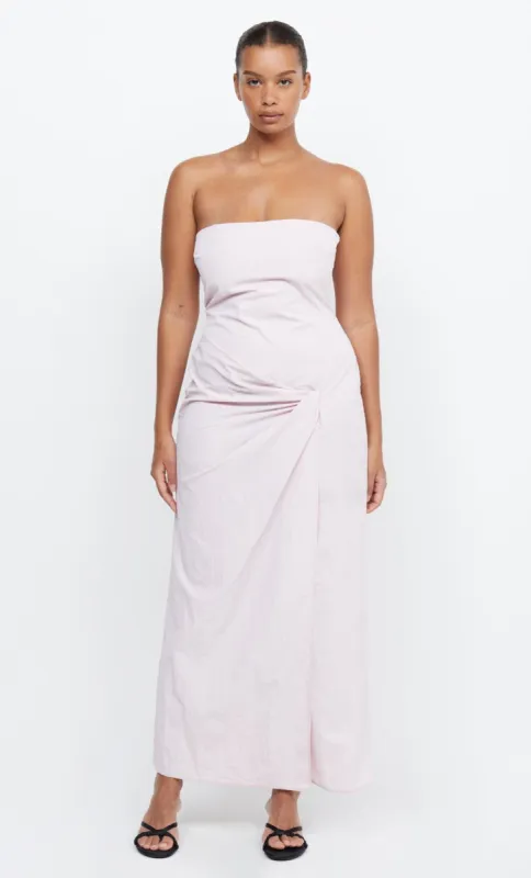 ADRIANNA STRAPLESS MAXI  - QUARTZ PINK sold by bec + bridge