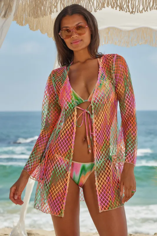 MIRAGE FISHNET TUNIC sold by BECCA