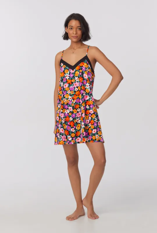 Cottage Flowers Stretch Jersey Chemise sold by BedHead