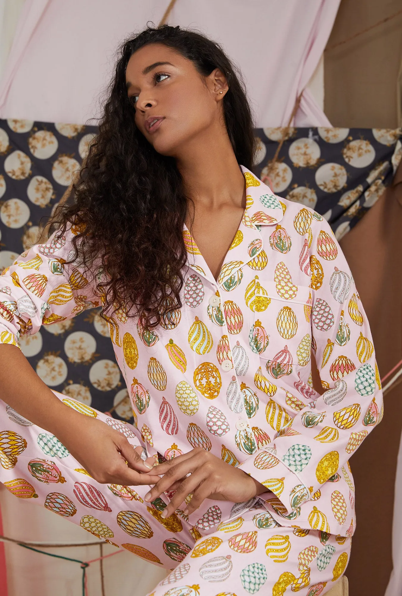Egg Hunt Long Sleeve Classic Stretch Jersey PJ Set sold by BedHead product image thumbnail 2