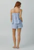 Something Blue Scallop Cami Woven Cotton Silk Shorty PJ Set sold by BedHead