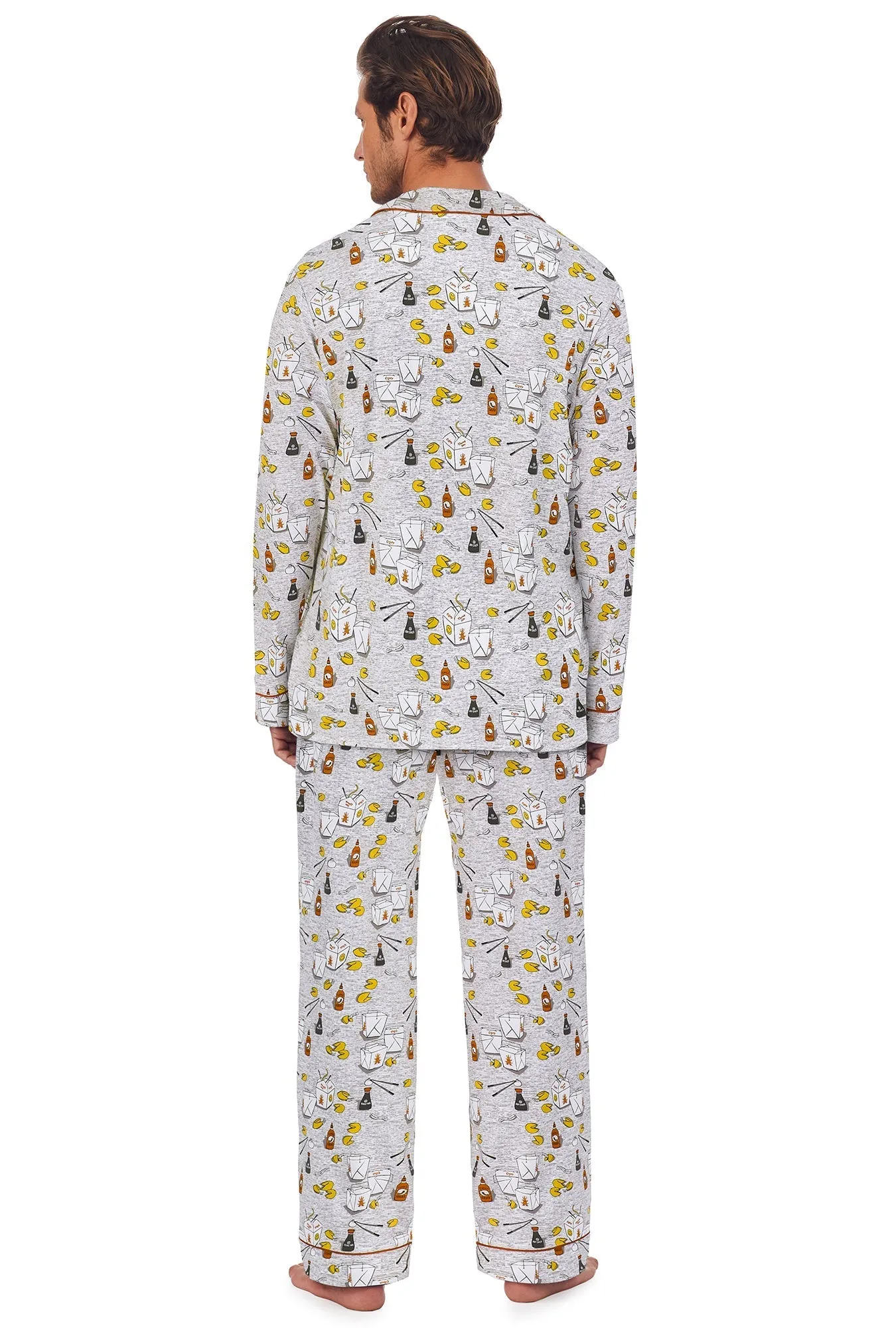 Takeout Men's Long Sleeve Classic Stretch Jersey PJ Set sold by BedHead product image thumbnail 2