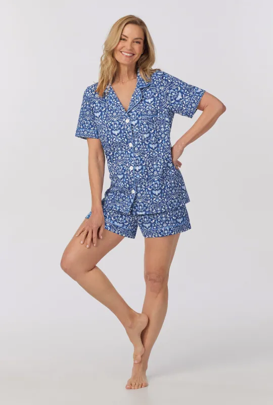 Through The Woods Short Sleeve Classic Shorty Stretch Jersey PJ Set sold by BedHead