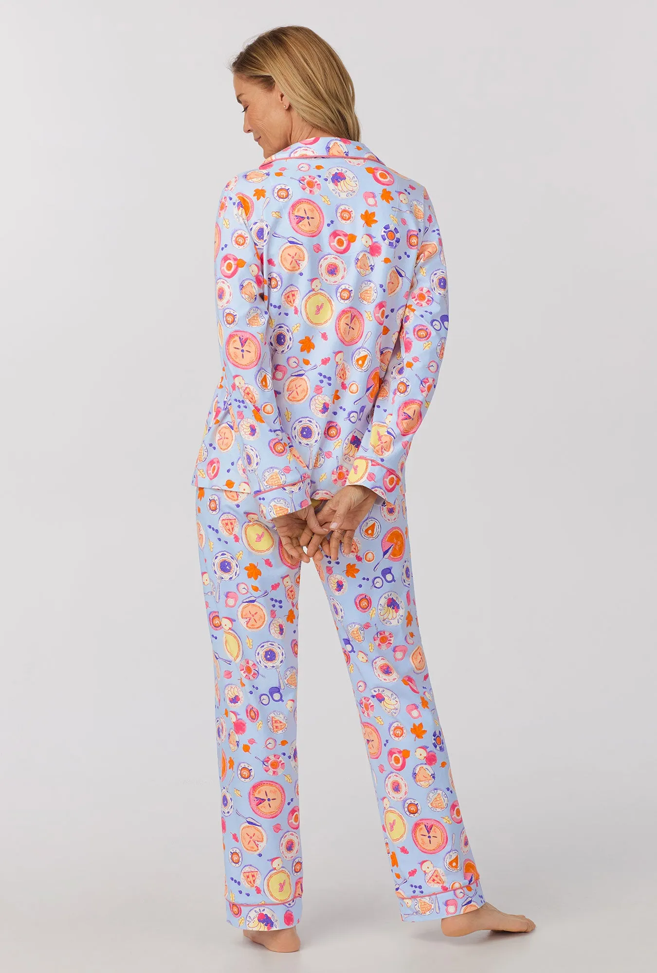 Pie Feast Long Sleeve Classic Stretch Jersey PJ Set sold by BedHead product image thumbnail 4
