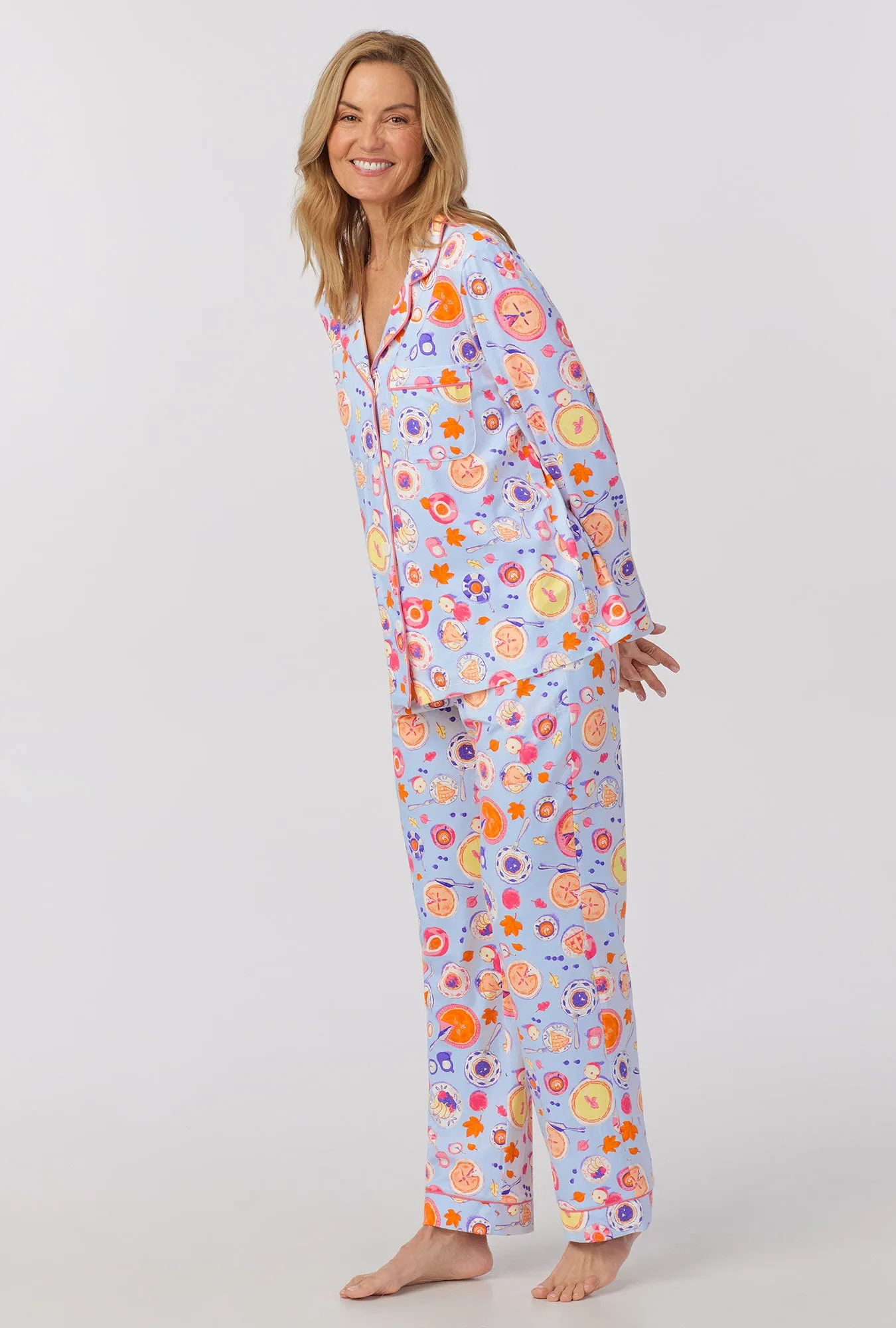 Pie Feast Long Sleeve Classic Stretch Jersey PJ Set sold by BedHead product image thumbnail 2