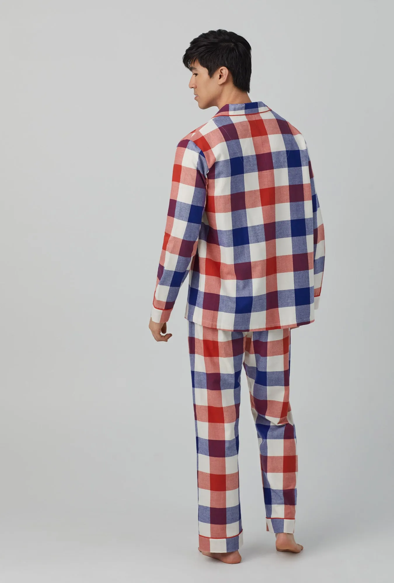 Harvest Plaid Men's Long Sleeve Classic Woven Portuguese Flannel Twill PJ Set sold by BedHead product image thumbnail 3