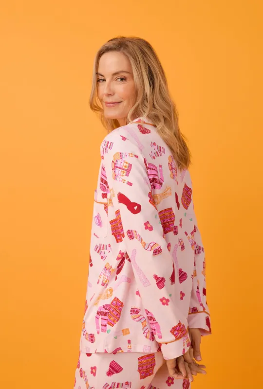 Sweater Weather Long Sleeve Classic Stretch Jersey PJ Set sold by BedHead