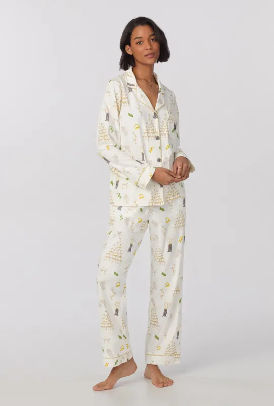 Shaken Not Stirred Long Sleeve Classic Stretch Jersey PJ Set sold by BedHead