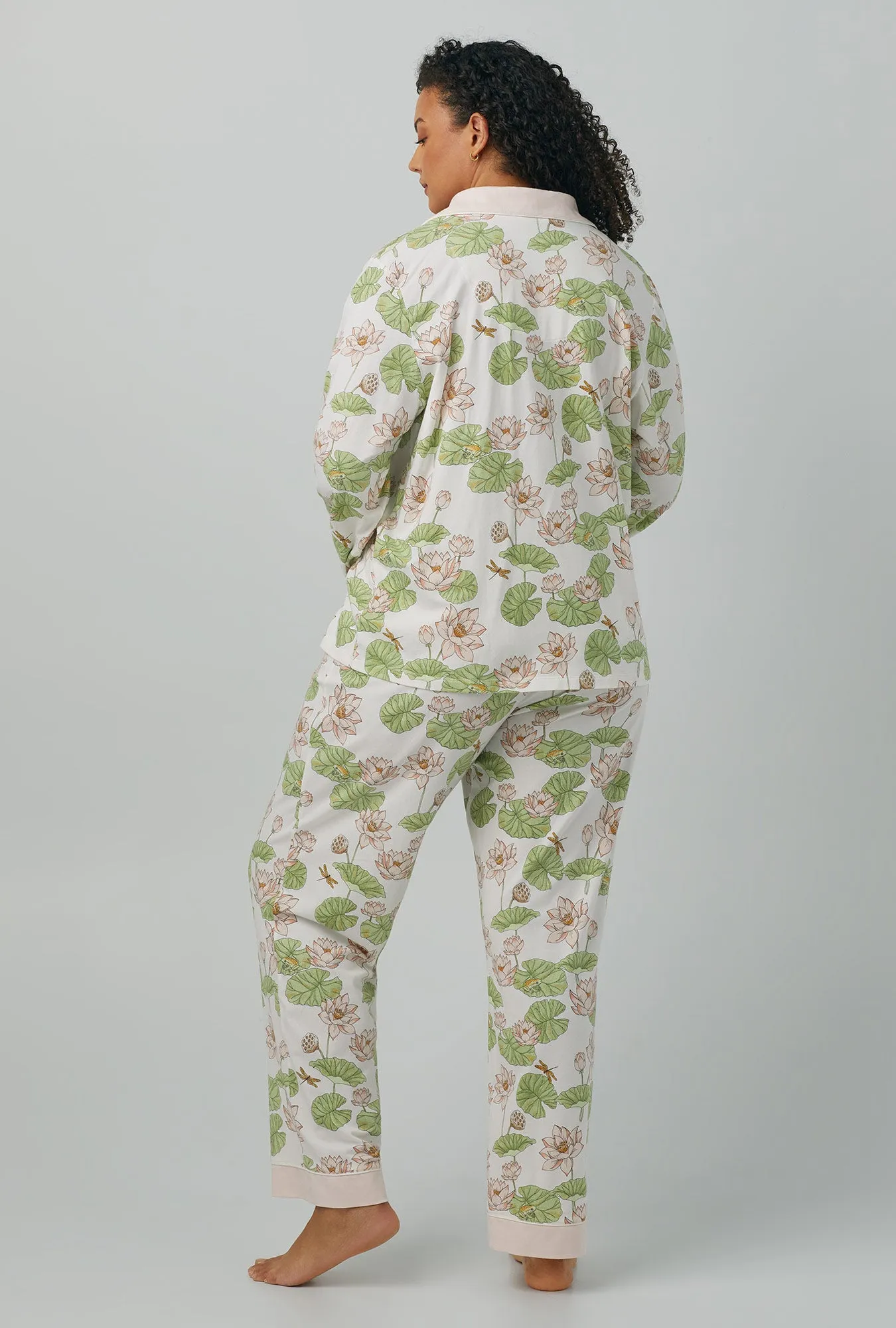 Lily Pond Long Sleeve Classic Stretch Jersey PJ Set sold by BedHead product image thumbnail 5
