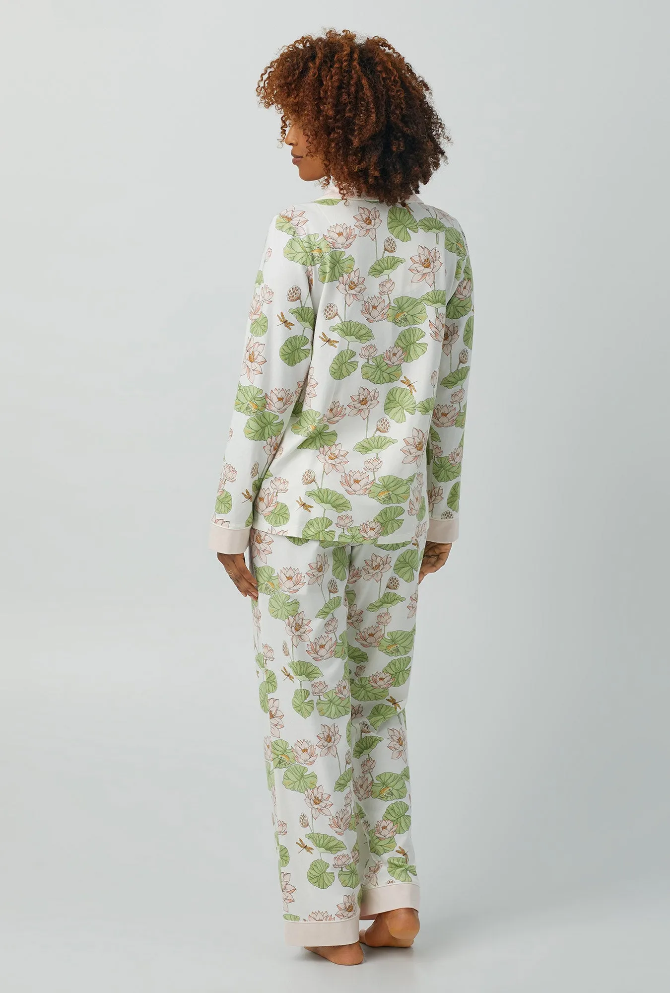 Lily Pond Long Sleeve Classic Stretch Jersey PJ Set sold by BedHead product image thumbnail 3
