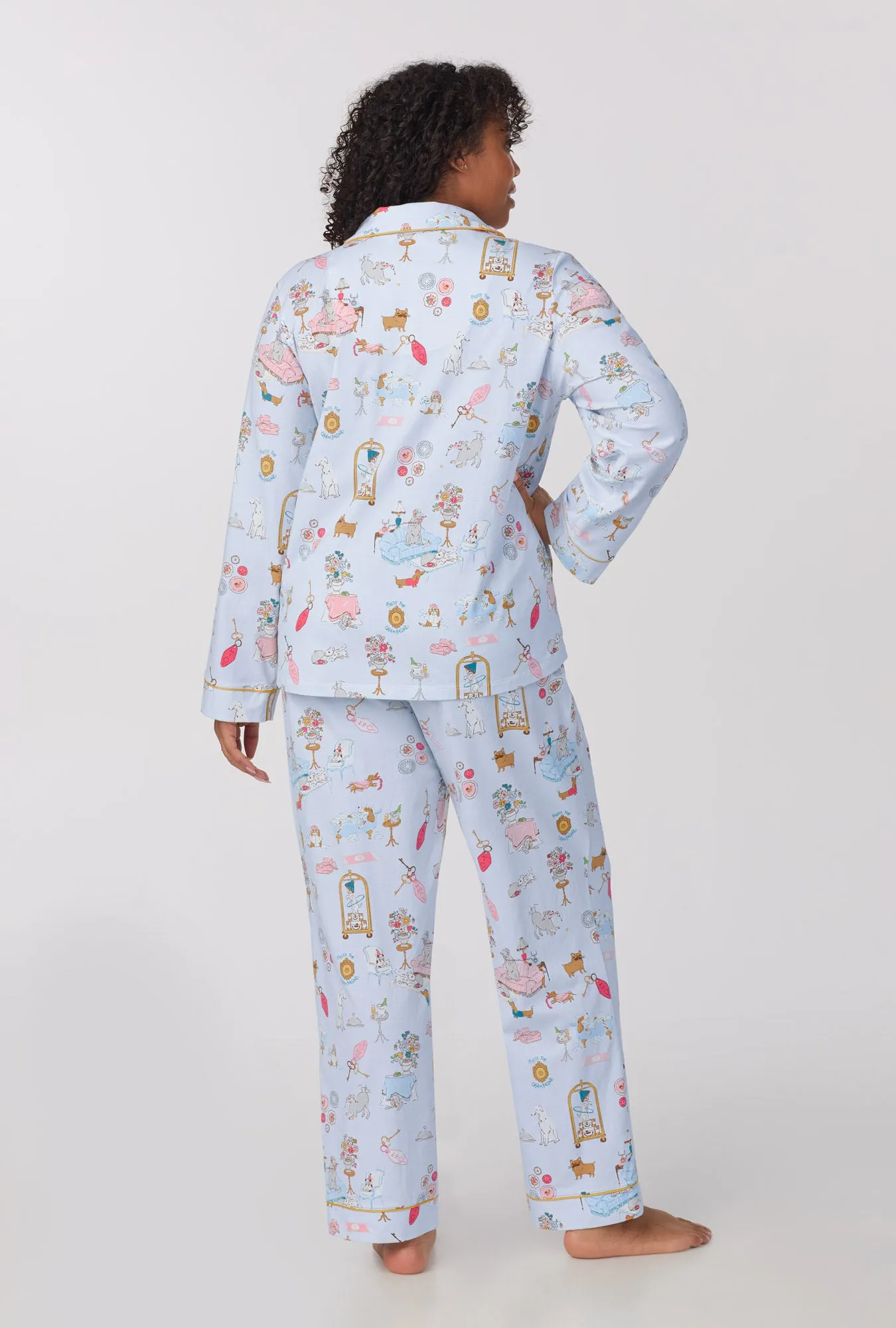 Penthouse Pups Long Sleeve Classic Stretch Jersey PJ Set sold by BedHead product image thumbnail 5