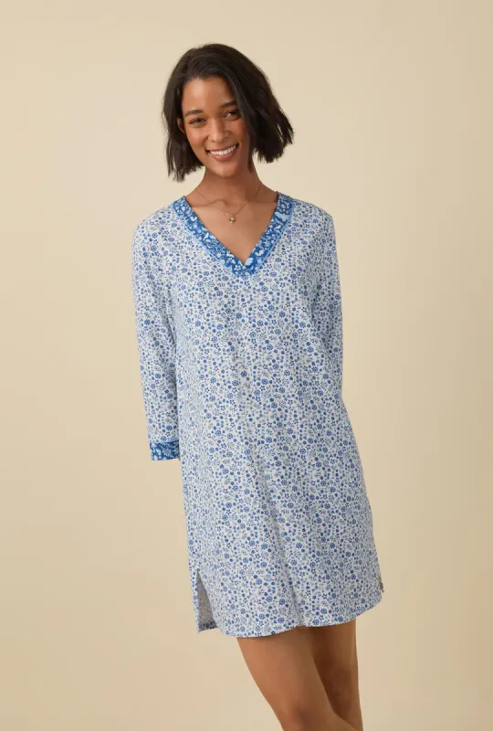 Woodland Trails 3/4 Sleeve Stretch Jersey Sleepshirt sold by BedHead