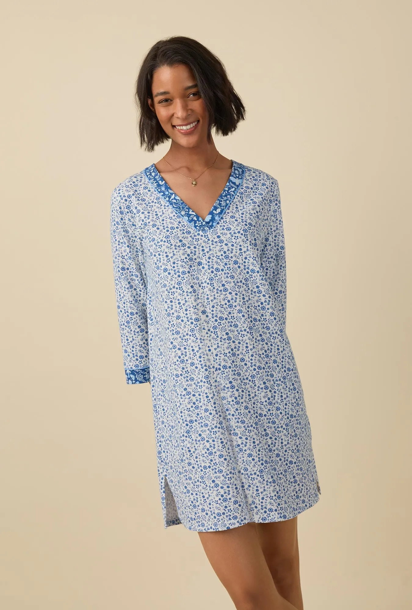 Woodland Trails 3/4 Sleeve Stretch Jersey Sleepshirt sold by BedHead
