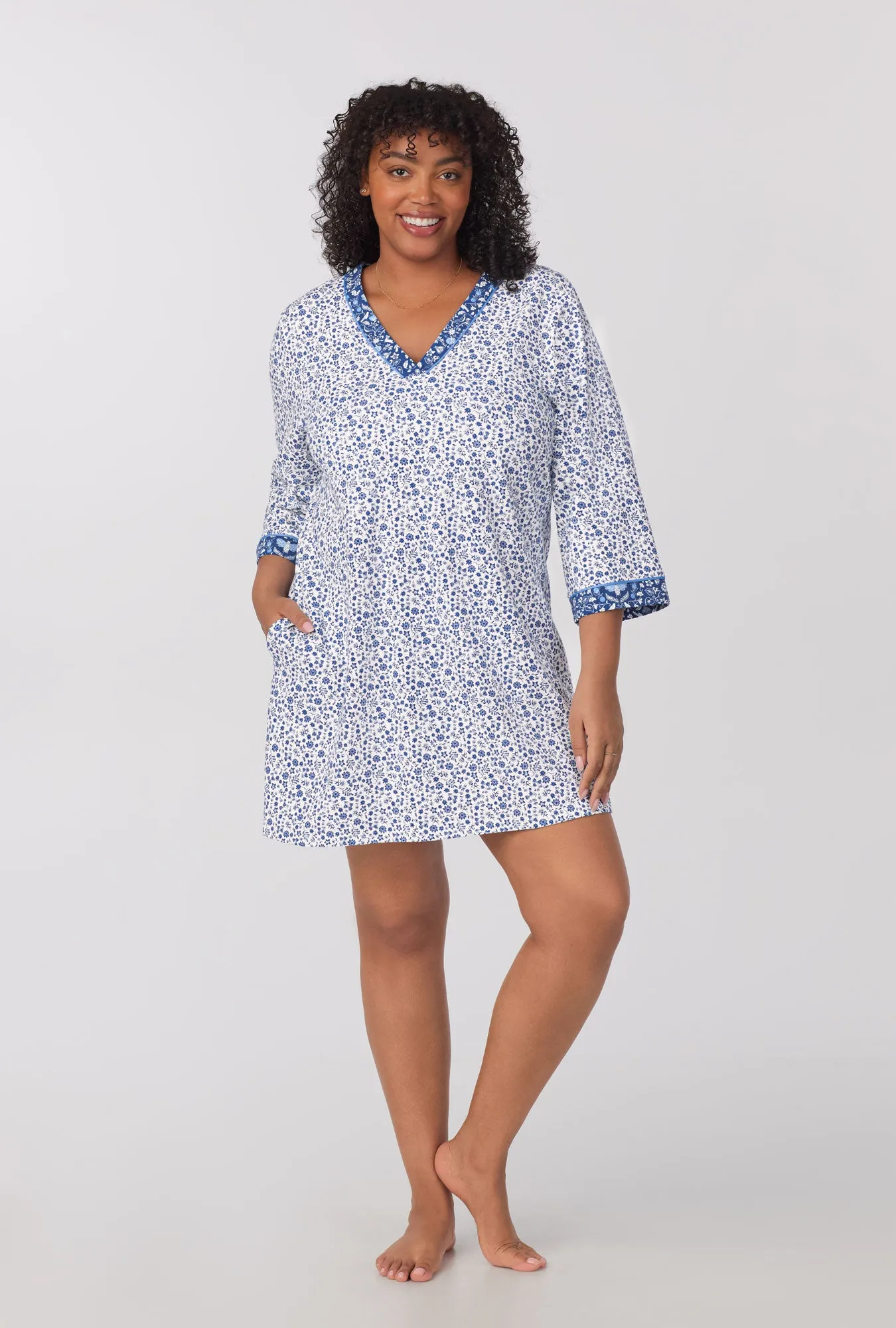 Woodland Trails 3/4 Sleeve Stretch Jersey Sleepshirt sold by BedHead product image thumbnail 5