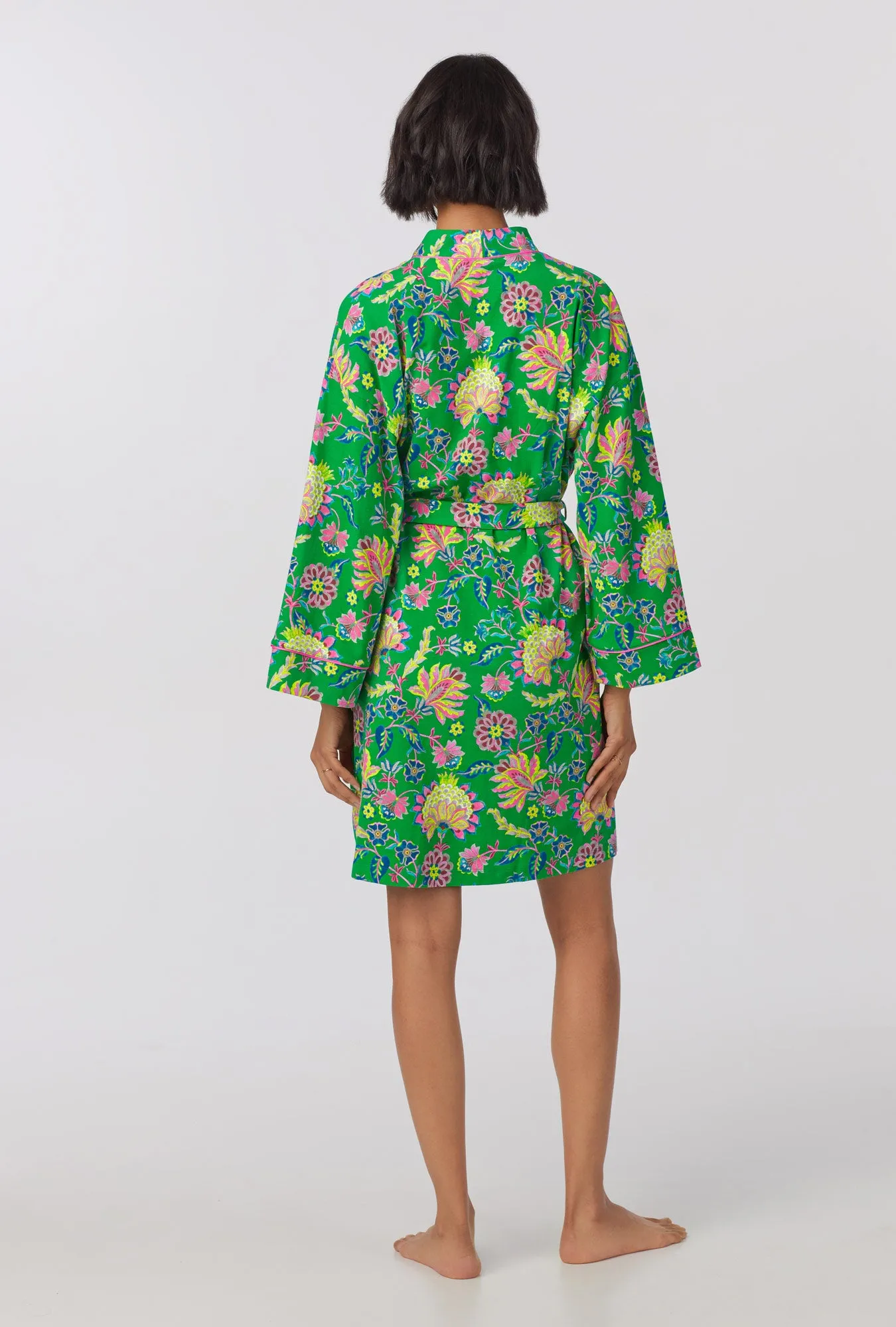 Royal Garden Banded Collar Stretch Jersey Robe sold by BedHead product image thumbnail 3